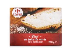 Unt cu sare de mare 80% grasime 200g Carrefour Extra