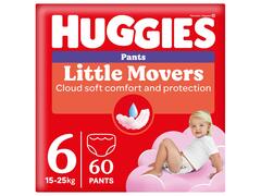 Scutece Chilotel Huggies Little Movers Box (nr 6) Fetite, 15-25 kg, 60 buc