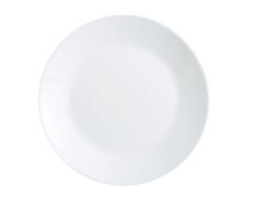 Farfurie Simpl, opal, 25 cm, Alb
