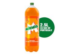 Mirinda Portocale, bautura cu suc de portocale, sticla, 2.5L