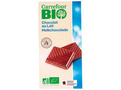 Ciocolata cu lapte 40 % cacao 100 g Carrefour Bio