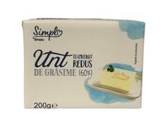 Unt cu continut redus de grasime 60% Simpl 200g