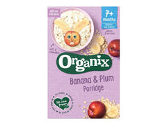 Cereale Organix cu ovaz, orez, banane si prune, de la 7 luni, 200 g