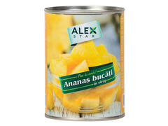 Alex Star Ananas cuburi in sirop 565 g