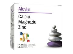 Plicuri Magneziu + Zinc 20 Bucati Alevia