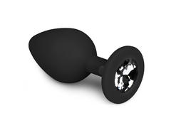 Dildo Anal Silicon ET Diamond Plug Medium Black