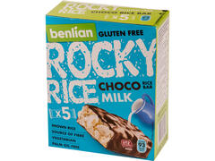 Benlian Rocky Rice baton orez expandat ciocolata si lapte 90 g