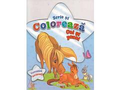 Girasol - Scrie si coloreaza cai si ponei - blue