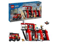 LEGO® City - Statie si camion de pompieri (60414)