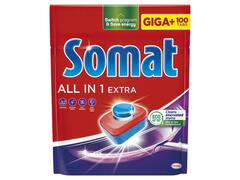Detergent pentru masina de spalat vase, Somat All in One Extra, 100 tablete