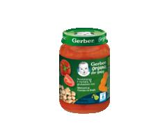 Gerber Bio Morcovi Si Curcan Cu Rosii, 190G, De La 6 Luni
