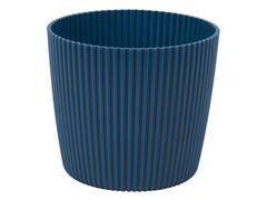 Ghiveci cu textura Garden Star, din plastic reciclat, diametru 24 cm, diverse culori