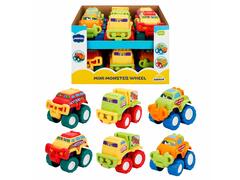 Jucarie bebelusi, Minibo, Masinuta cu roti mari, Mini Monster