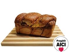 Cozonac cu nuca, cacao, stafide si rahat 1kg