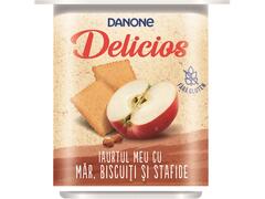 Iaurt Delicios mar biscuiti stafide 125g Danone