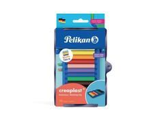 Platilina Pelikan Creaplast, set 10 culori, cu tavita