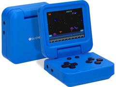 Consola jocuri portabila retro Silvergear, pliabila, 240 de jocuri clasice, albastru, 4536