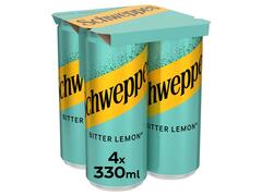 Schweppes Apa tonica cu lamaie 04x0.33l