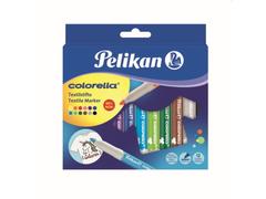 Markere pentru textile Pelikan Colorella, 12 culori / set