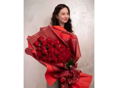 Buchet cu 49 trandafiri roşii MAG-5304