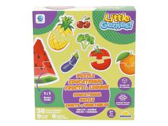 Puzzle educational cu fructe si legume, Smile Games, 36 piese