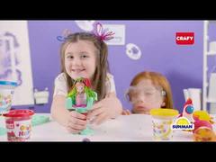 Set plastilina Crafy, 2 culori, Portocaliu si Roz, 40 g