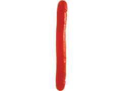 Dildo Dublu, Rosu din Silicon, 30cm x 3,8 - 4 cm