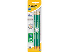 Creion grafit cu radiera BIC Eco Evolution,  4 bucati