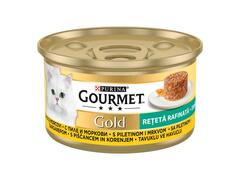 Gourmet Gold Retete Rafinate Hrana umeda pentru pisici cu pui si morcov 85 g