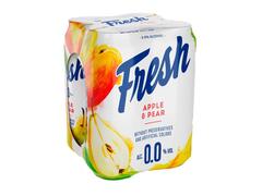 Fresh 0.0 mix bere fara alcool si suc mere si pere doza 4x0.5l