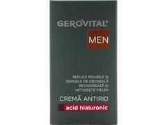 Crema Antirid Acid Hialuronic Gerovital Men 30 Ml