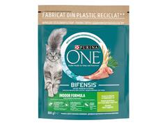 Purina One Adult Indoor Hrana uscata pentru pisici cu curcan si cereale integrale 800 g