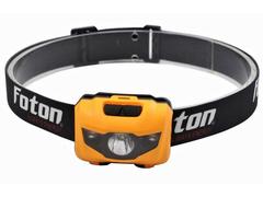 Lanterna frontala cu bareta FOTON Sport HL6504, LED, 3W, Negru/Portocaliu