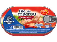 NAVODUL PLIN MACROU FILE 180GR SOS TOMAT PICANT