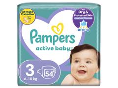 Scutece Active Baby Marimea 3 6-10kg 54buc Pampers