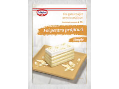 Dr.Oetker Foi simple pentru prajituri 440g