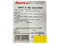 Carnati de porc, grosi si afumati Auchan, +/- 500 g