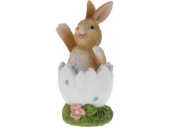 Decoratiune Ceramica Iepuras Ou 5X9.7Cm