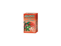 Ascovit cu Vitamina C aroma de capsuni, 20 comprimate, Omega..