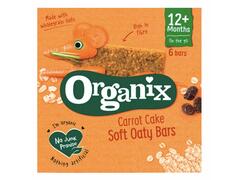 Batoane Ecologice (Bio) Din Ovaz Integral Cu Morcov Si Mere, 12Luni+, 6X23G, Organix