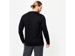 Bluză Regular 100 Fitness Negru Bărbați  - 2XL