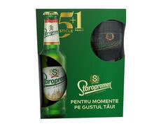 Staropramen Bere Blonda 5X0.33L + Pahar