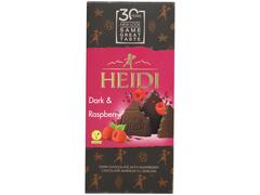 Ciocolata amaruie cu zmeura granule Heidi  80 g