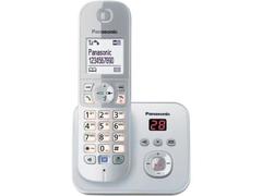 Telefon Panasonic DECT, KX-TG6821GS, robot telefonic, caller ID, argintiu