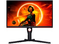 Monitor Gaming VA LED AOC 24.5" 25G3ZM, Full HD (1920 x 1080), HDMI, DisplayPort, AMD FreeSync, 240 Hz, 0.5 ms (Negru/Rosu)