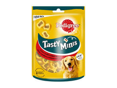 Recompense pentru caini adulti Pedigree Tasty Minis, cu vita, 155 g