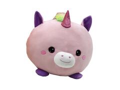 Unicorn de plus sezand Max & Sax, forma minge, 35 cm, Roz
