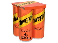 Schweppes Apa tonica cu aroma de mandarine 4x0.33l