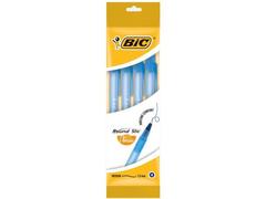 Pix Round Stic Classic Bic, varf mediu, pasta albastra, 4 buc