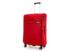 Troler cu 4 roti duble Ella Icon Petra, poliester, 79x46x30 cm, Rosu